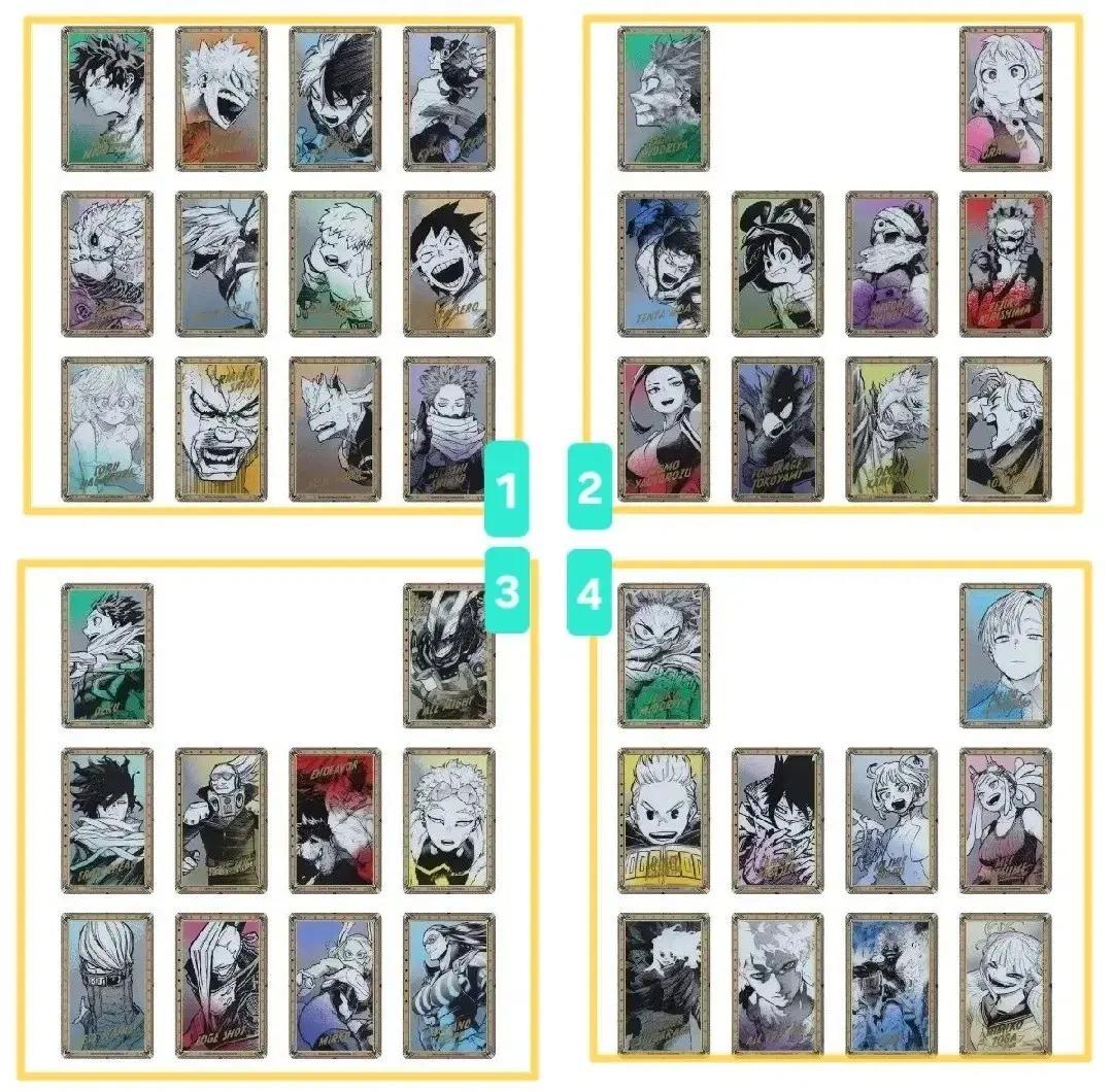 히로아카 나의 히어로 아카데미아 클리어 카드 미도리야 바쿠고 토도로키