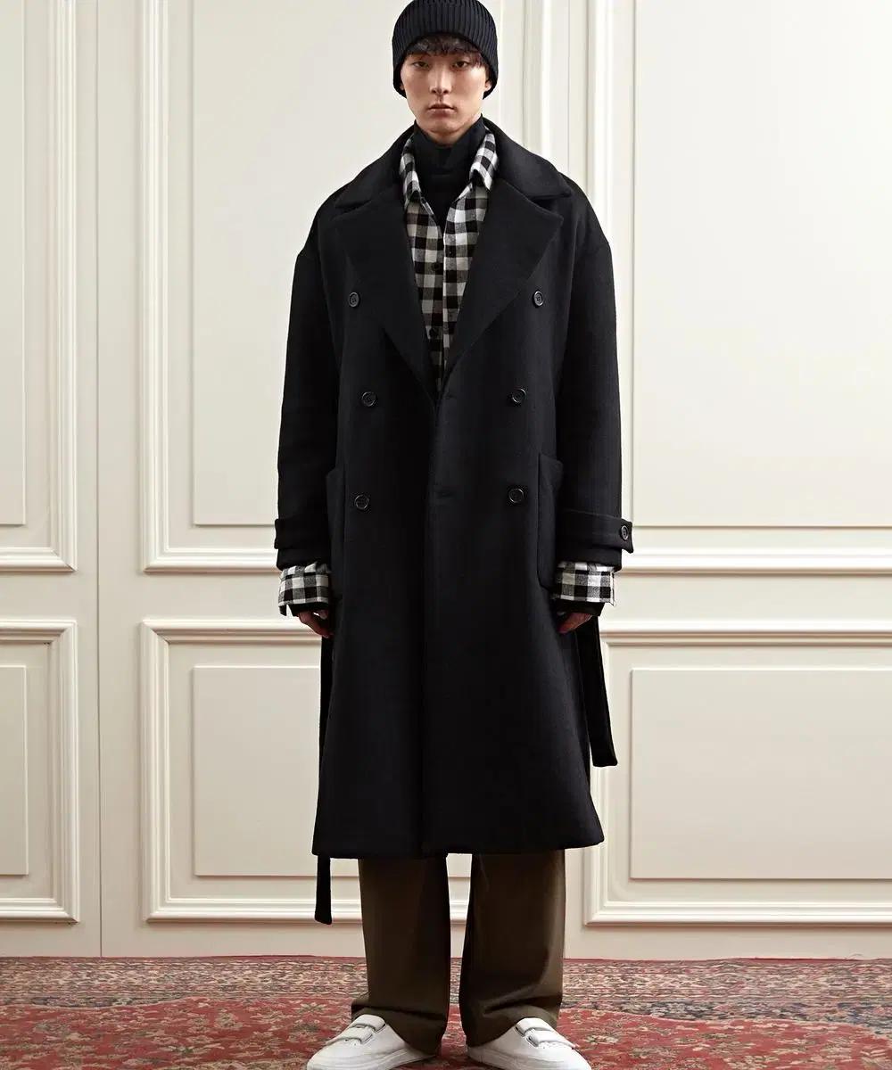 오버사이즈해프닝 더블 코트 100~105