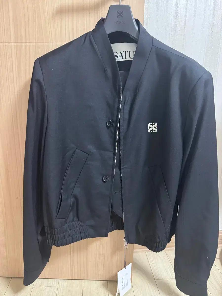 SATUR 세터 자켓 블랙 L 새상품
