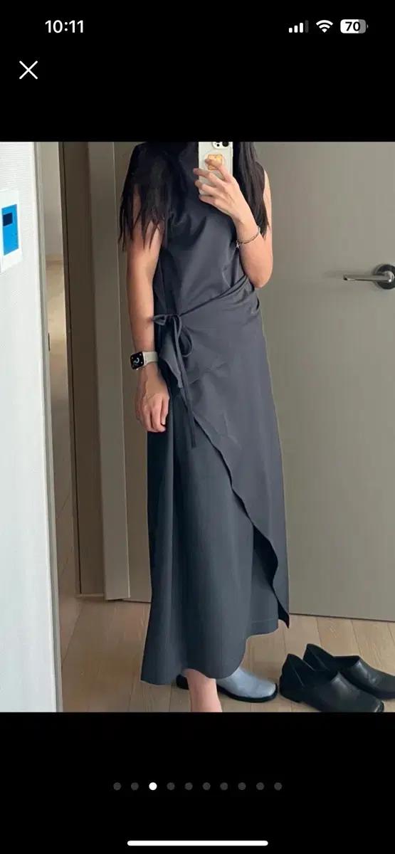 새상품- 랩 롱 원피스 ( 하객룩, 파티룩 , 데이트룩) -착샷있음