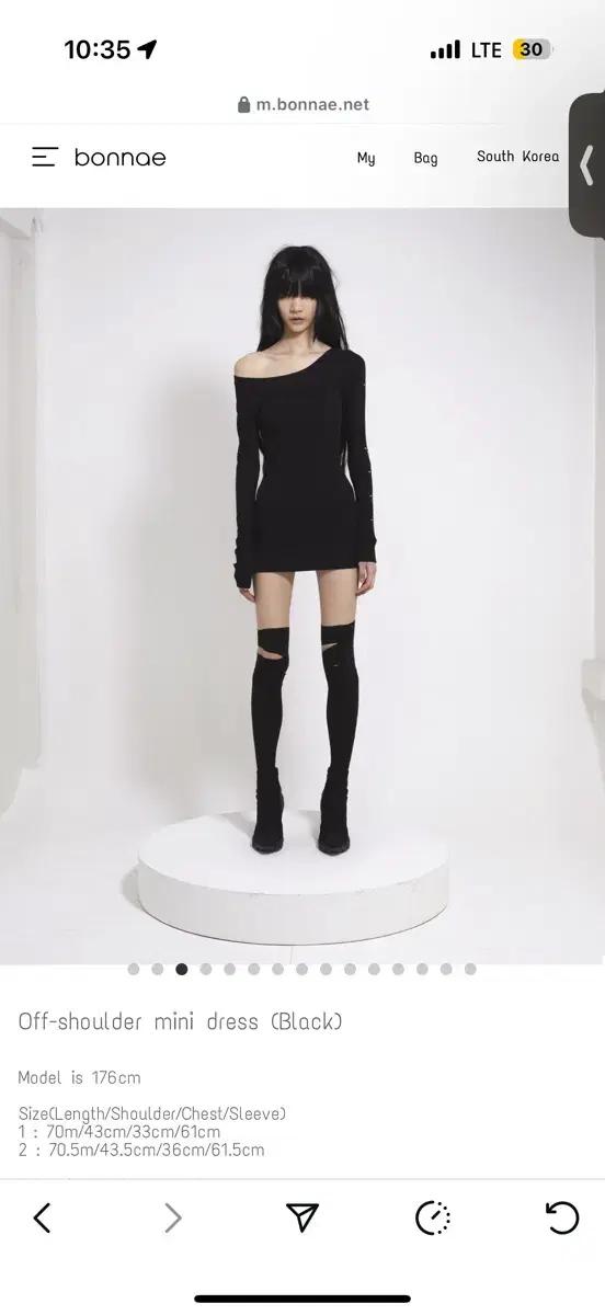 Bonnae 본네 오프숄더 미니원피스 offshoulder 1사이즈