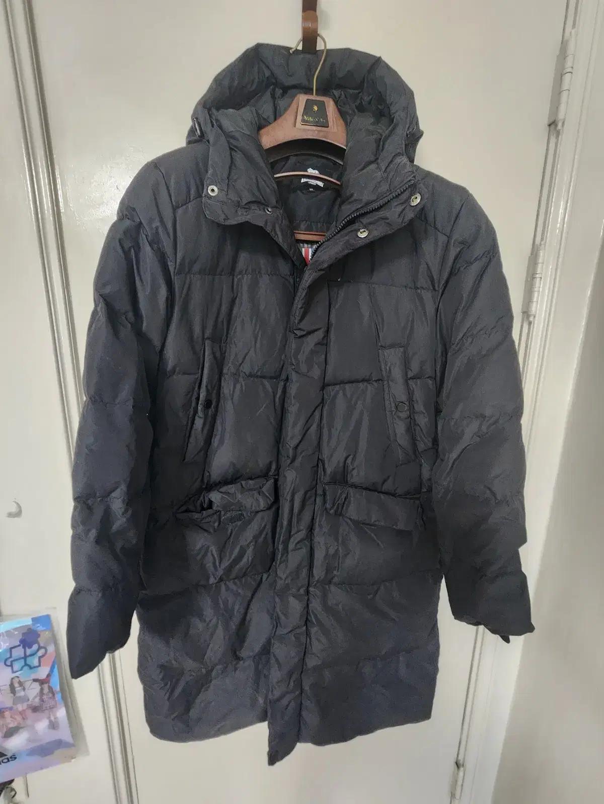 론즈데일 남성 구스다운 벤치 코트 롱패딩 / XL , 105