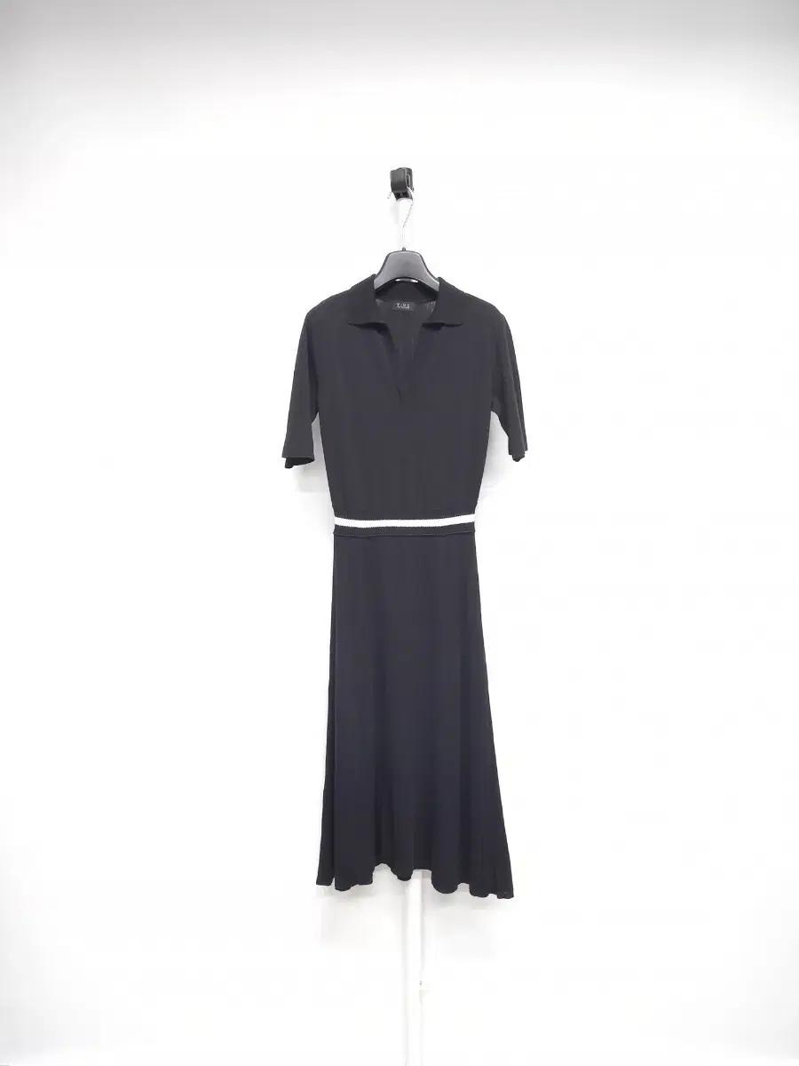 타임 춘하추 레이온 니트 맥시 롱 플레어 원피스 F 33-55