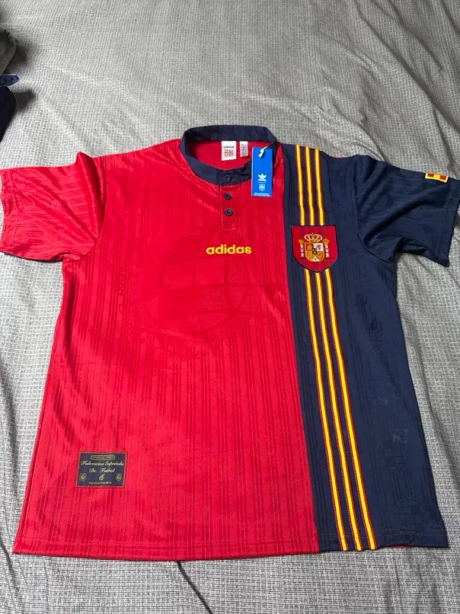 아디다스 유로 96 스페인 홈 올드유니폼 2XL 새제품