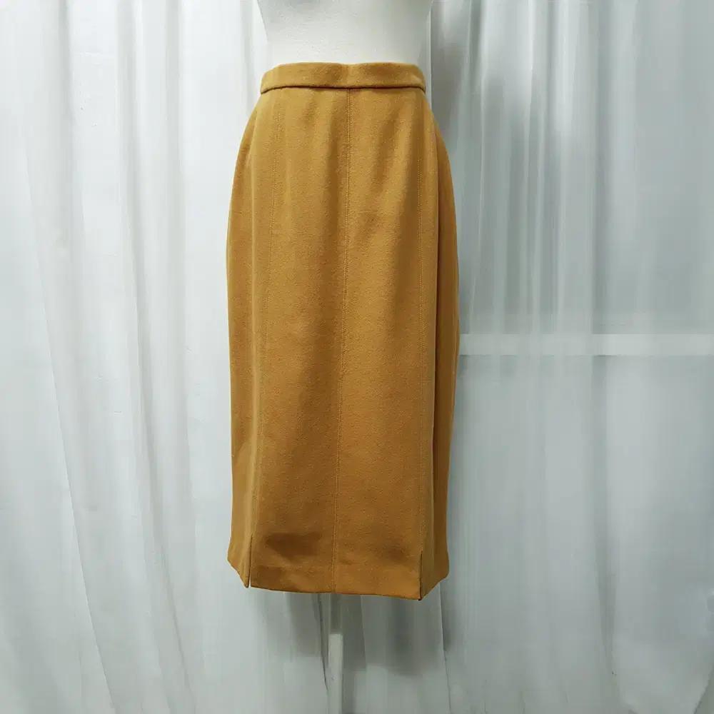 빈티지 페미닌 솔리드 페미닌 오피스룩 A라인 롱 스커트 여26 C465