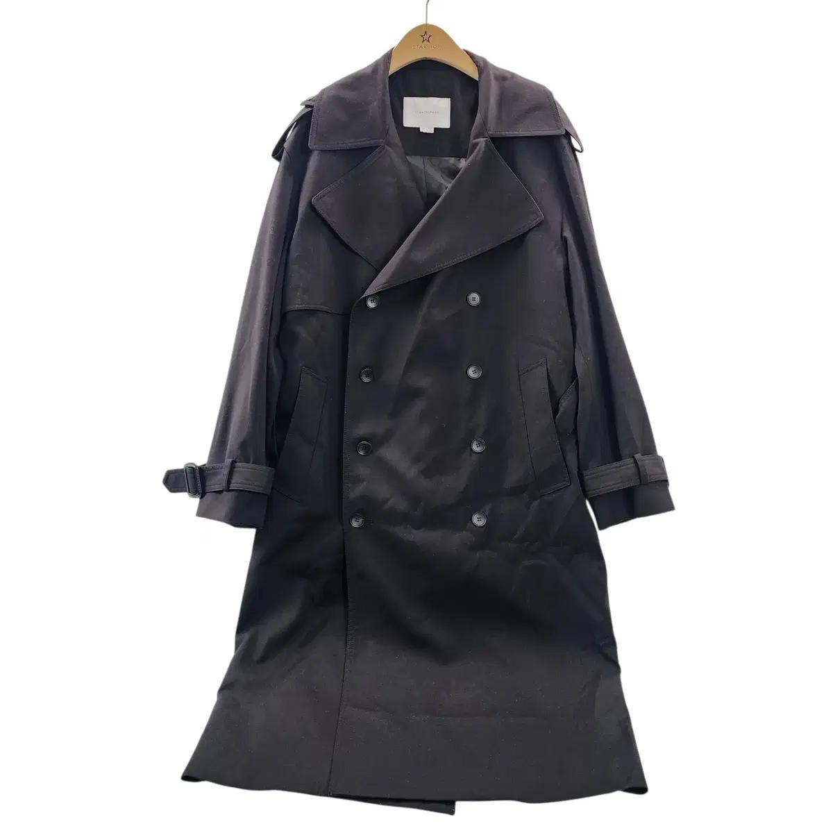 [M] 리버클래시 세미 오버핏 더블 트렌치 코트