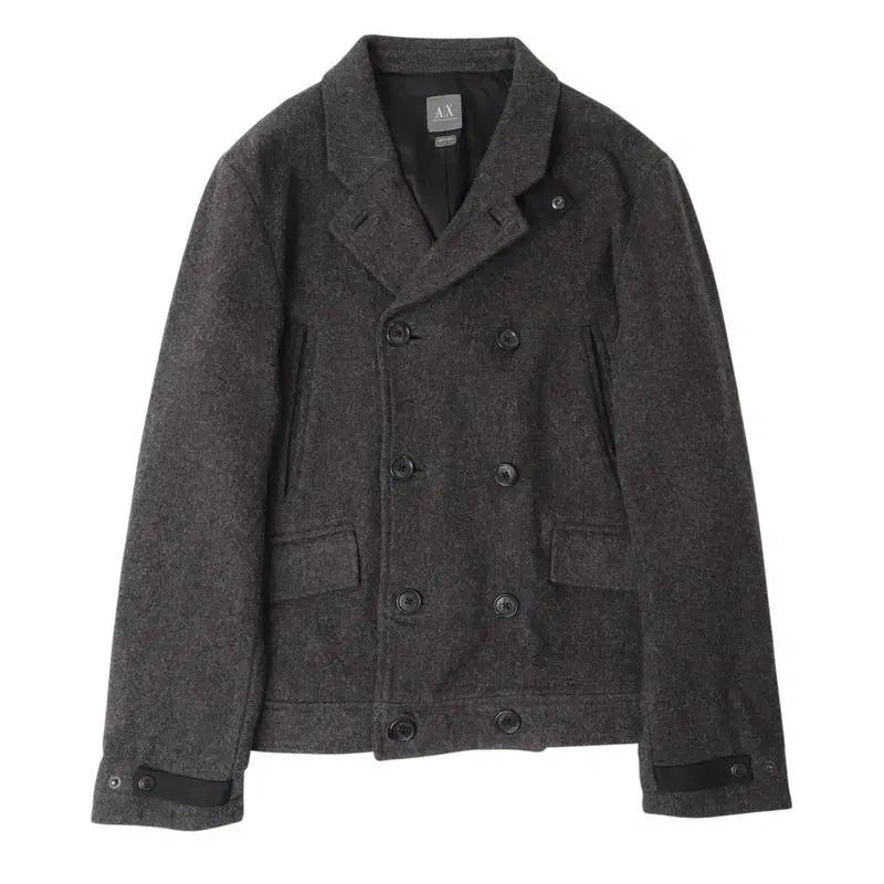 아르마니 익스체인지 숏 더블 브레스티드 코트