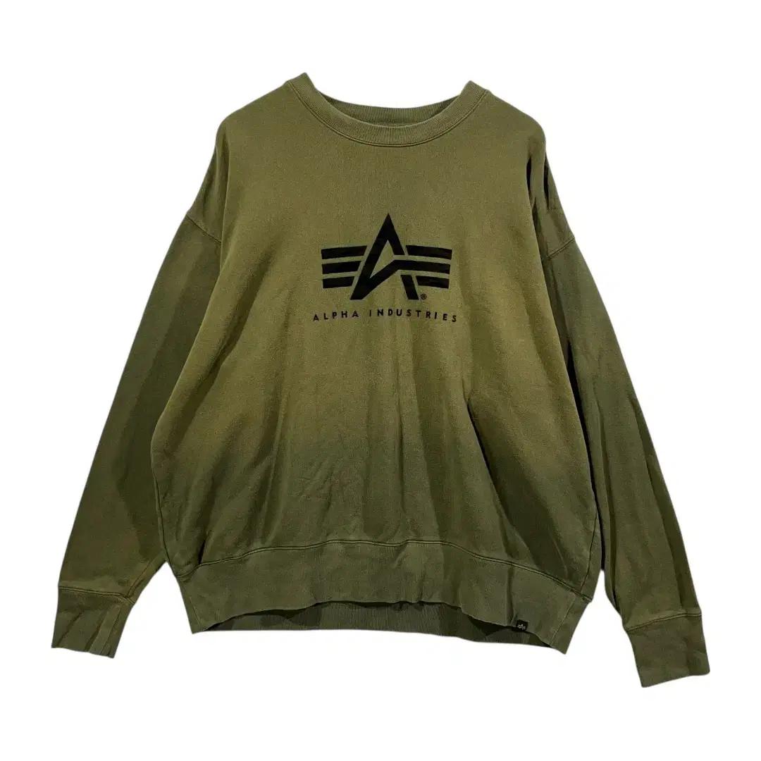 [Alpha Industries] 알파인더스트리 로고 밀리터리 맨투맨
