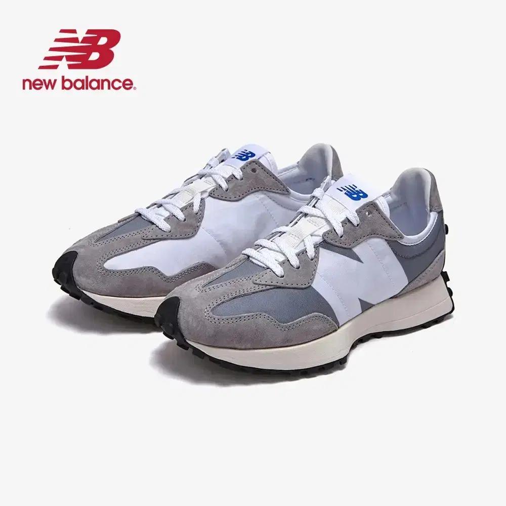 뉴발란스 남성 327 로우탑 스니커즈 그레이 화이트 MS327LAB