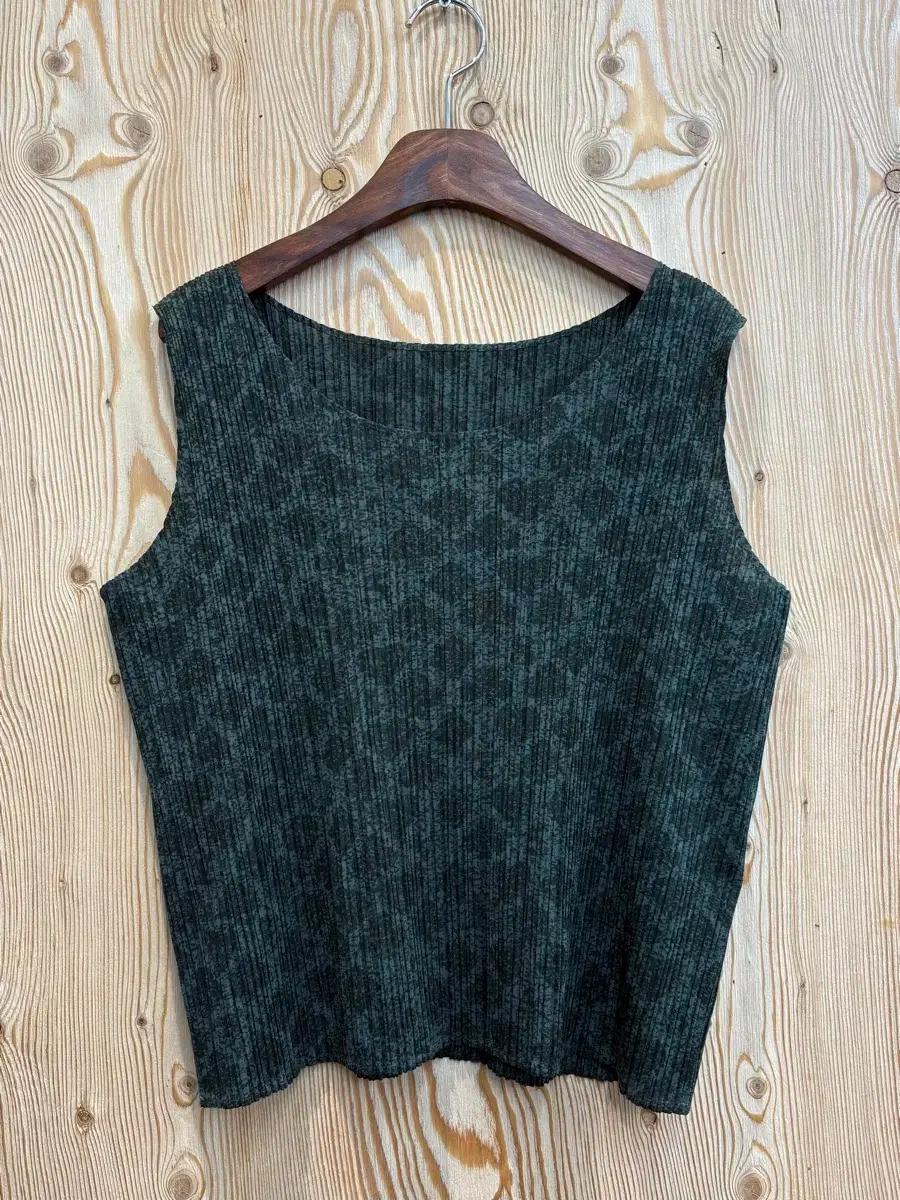 플리츠 플리즈 민소매 탑