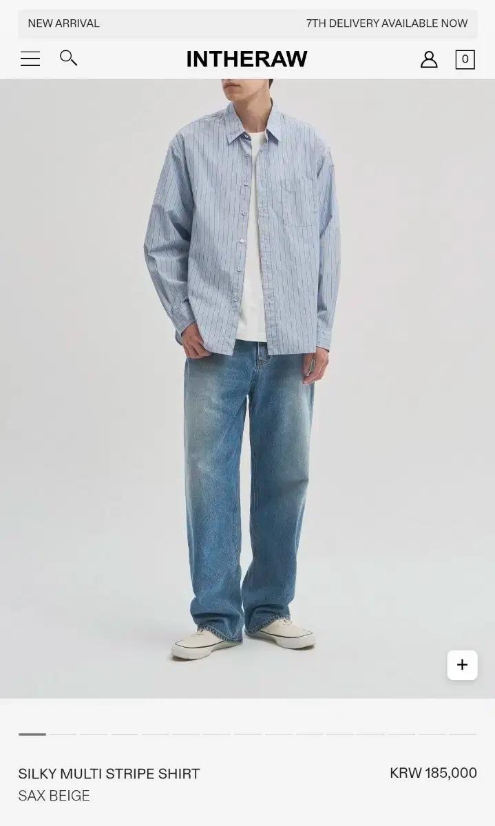 (2) 인더로우  멀티 스트라이프 셔츠