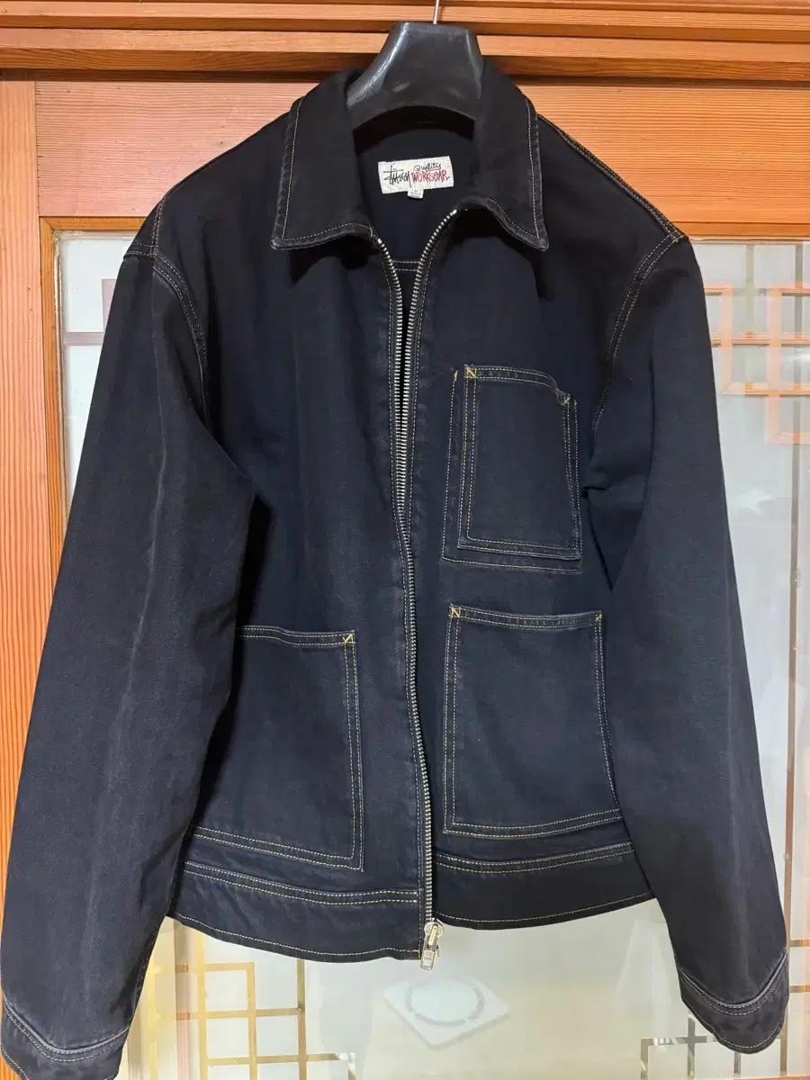 스투시 데님 집 워크자켓 사이즈 L 판매