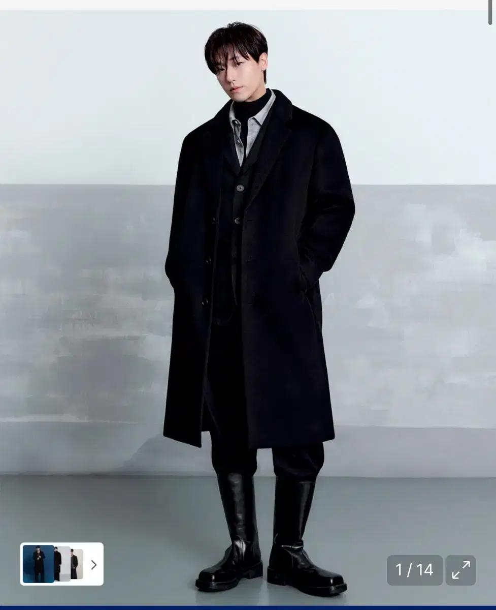 무신사 스탠다드 캐시미어 오버사이즈 싱글코트