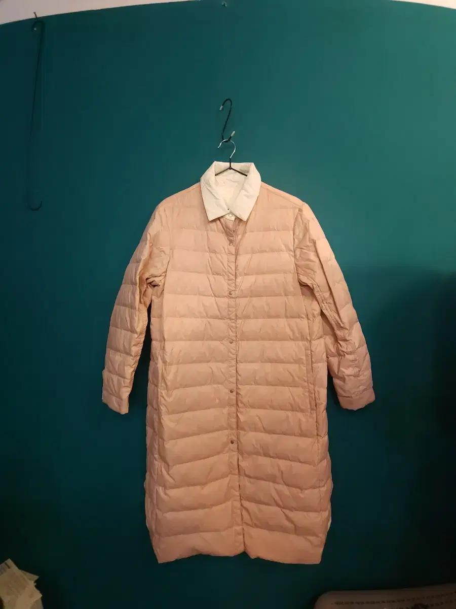 다니엘에스떼 리버시블 여성 거위 구스다운 롱 경량 패딩