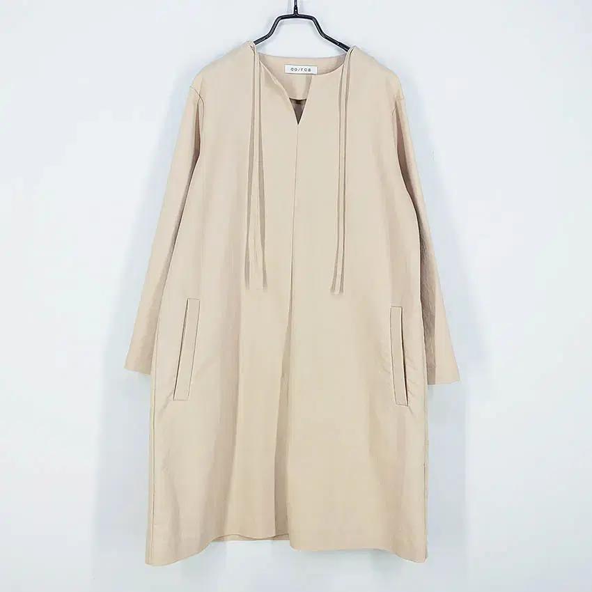 코르카 여성 춘추 포켓 루즈핏 미디원피스 베이지F (HU41156)