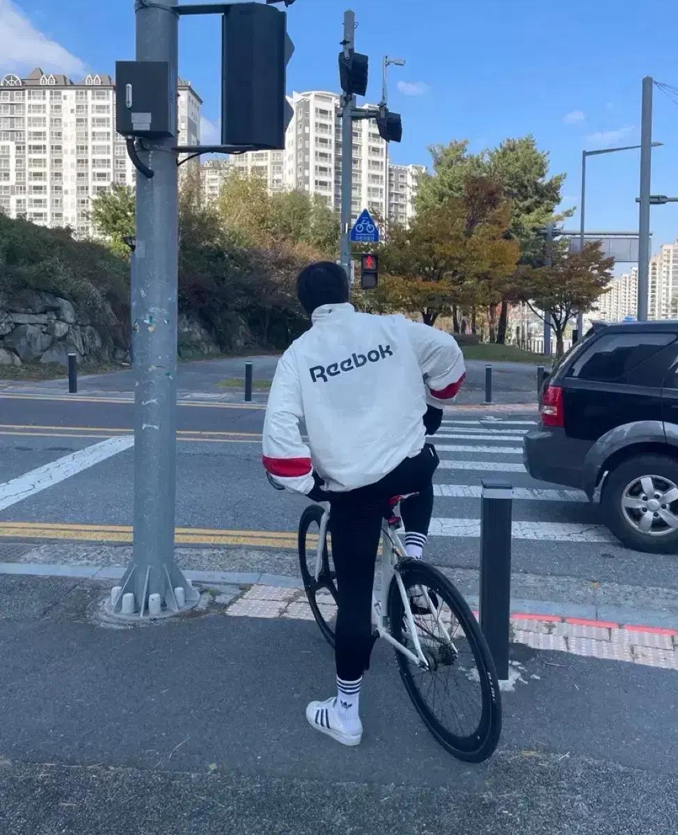 리복 바람막이 레전드 웜업 윈드 브레이커 XXL