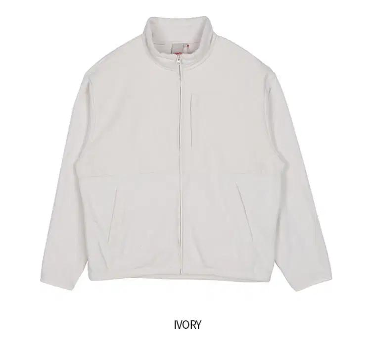 [새옷]스파오 남성용 플리스 오버핏 아이보리 집업점퍼(100/체감110)