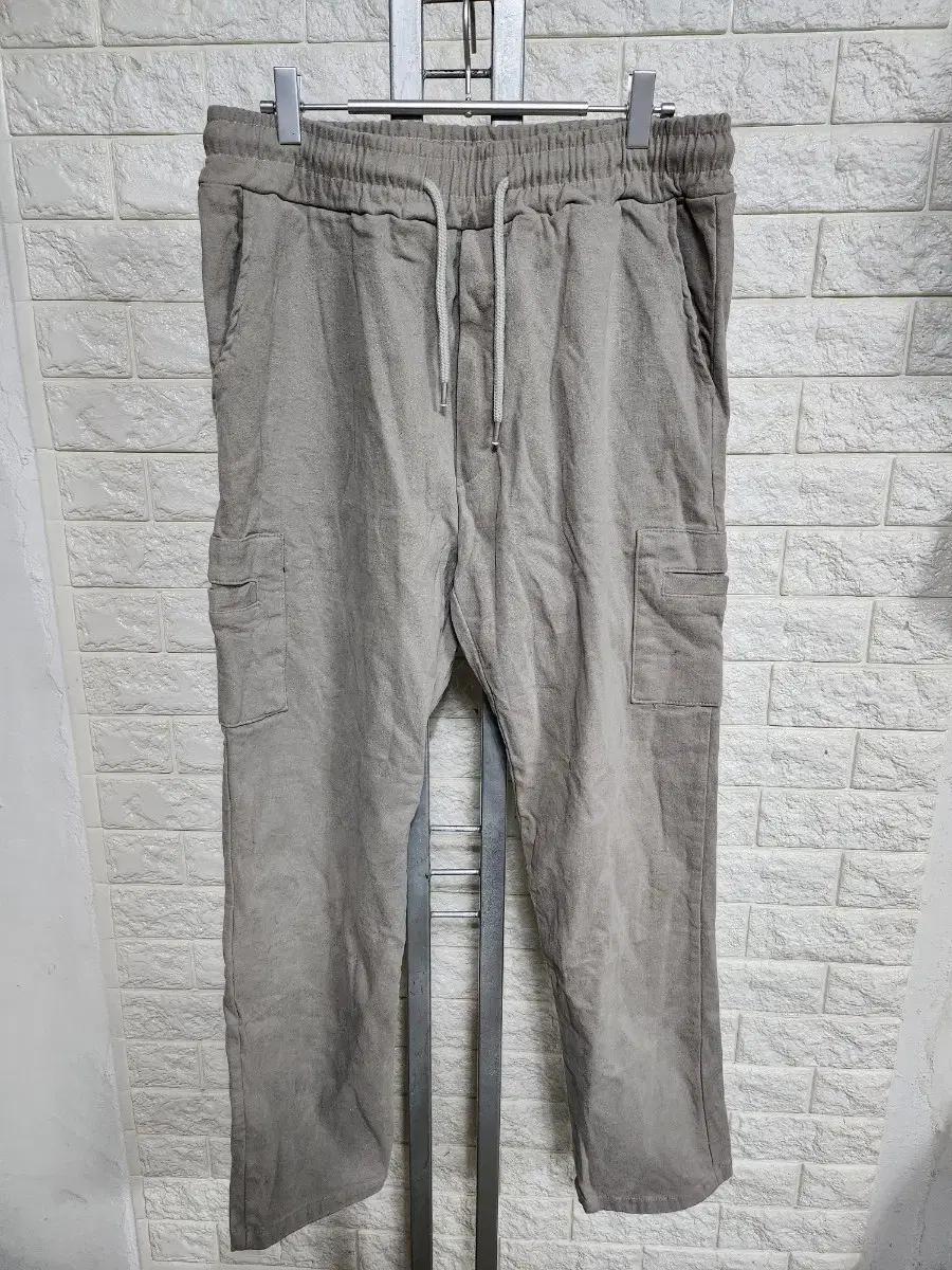PEACOCK 카고 린넨 바지 2XL