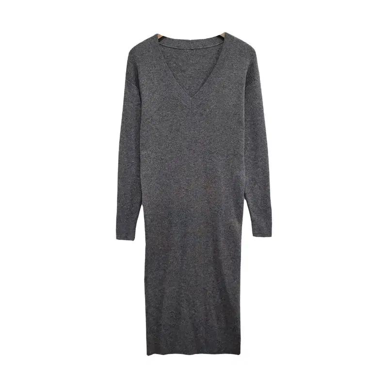 여F/비숍 울캐시미어 니트 롱 원피스