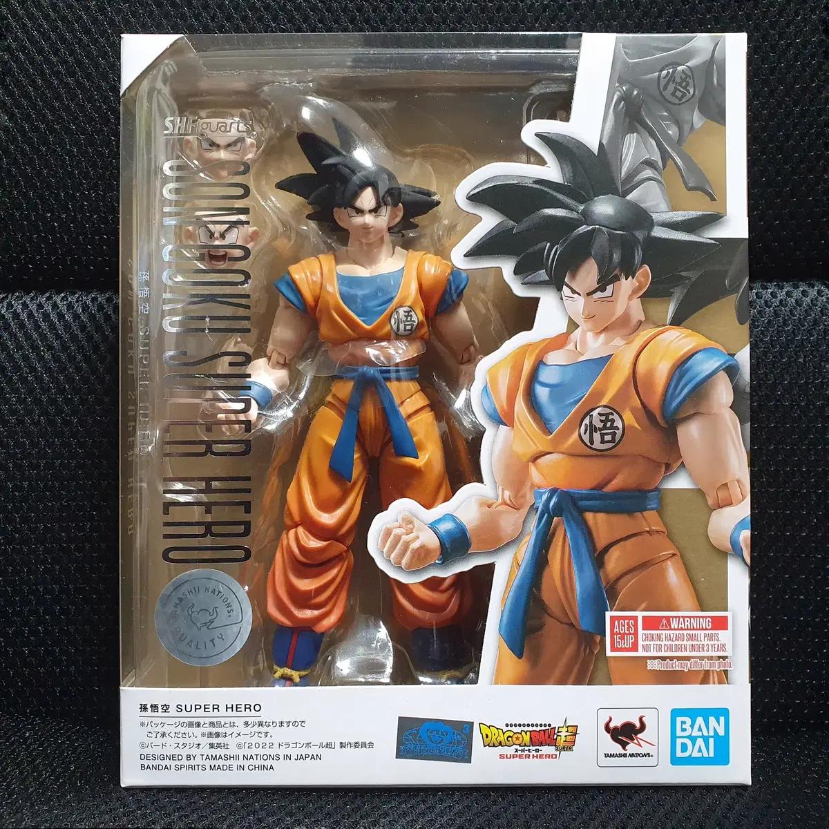 S.H.Figuarts SHF 드래곤볼 손오공 슈퍼 히어로 미개봉 신품
