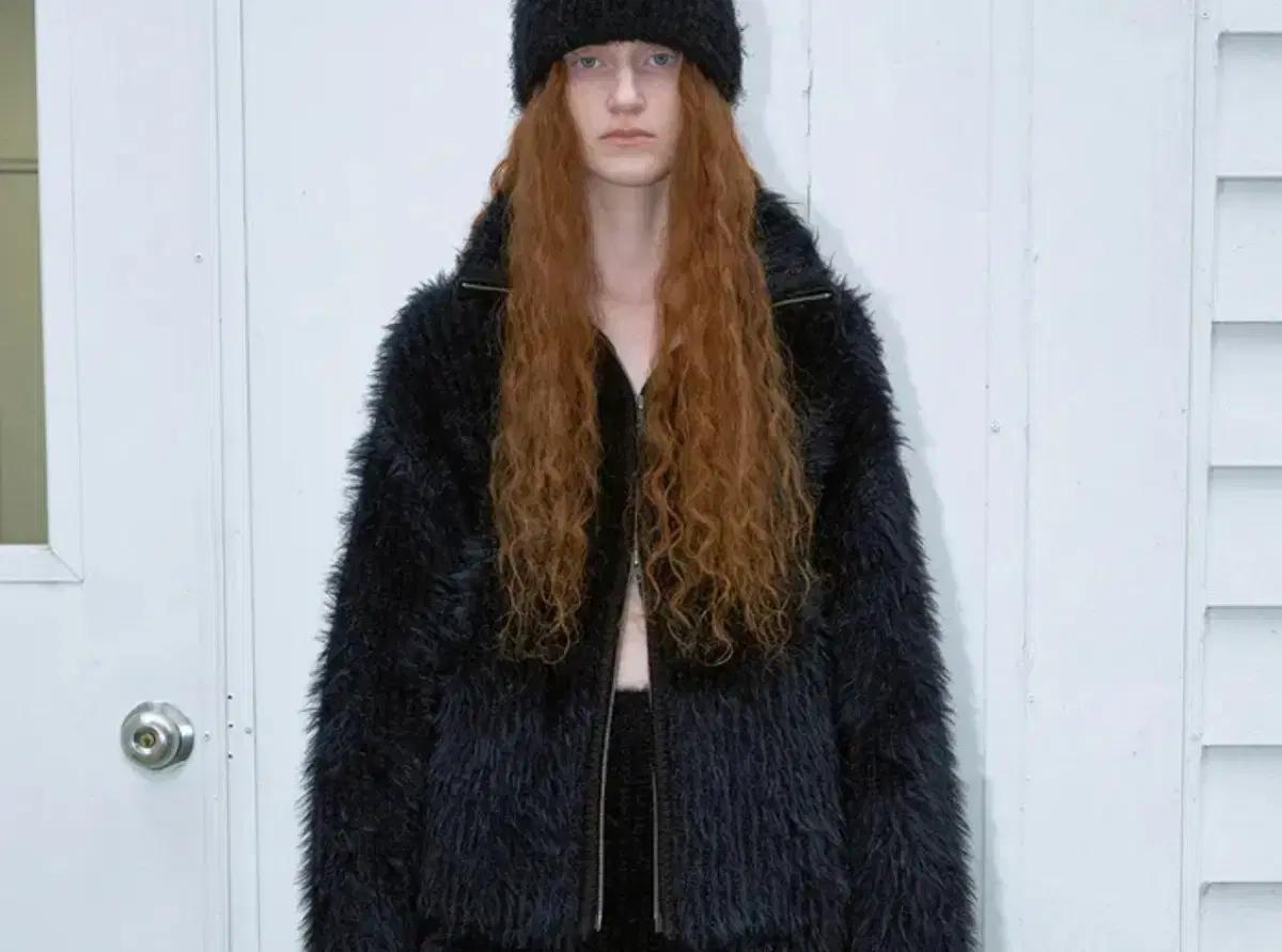 nothingeverything vegan fur knit jacket
