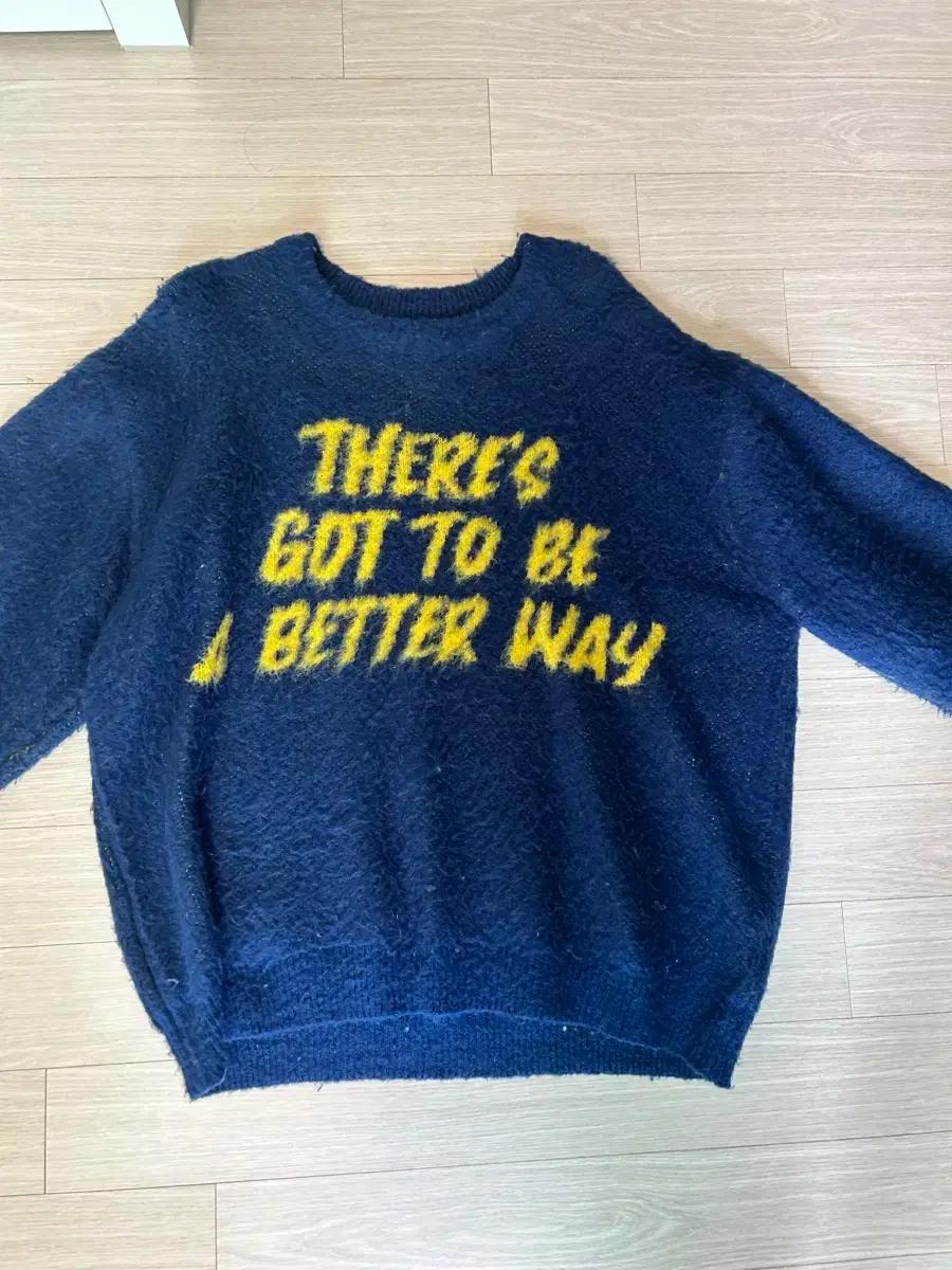 레터링 브러쉬 남자 니트 가을 겨울 이너 앙고라 남성