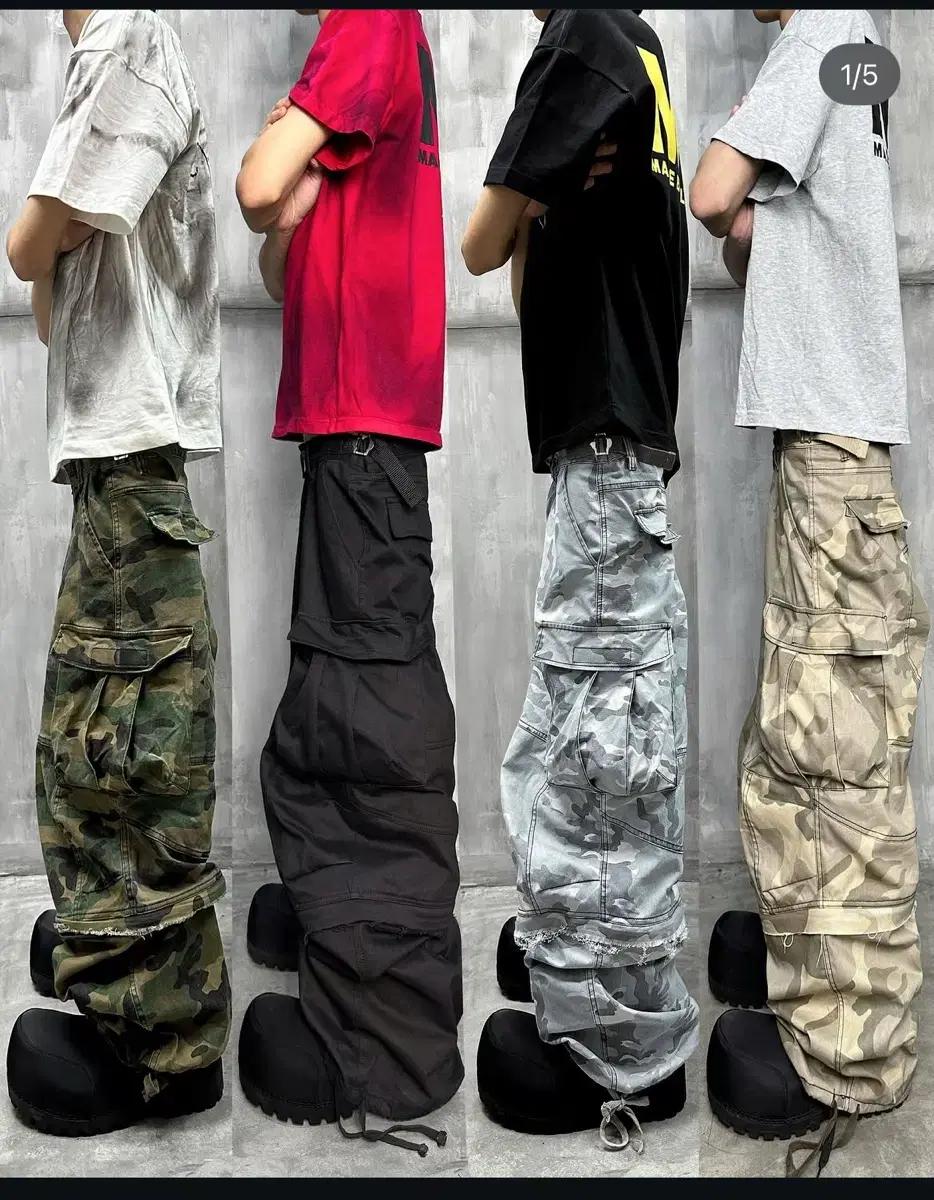 mjd 카미엔 발렌시아가 mib 검정 카고팬츠