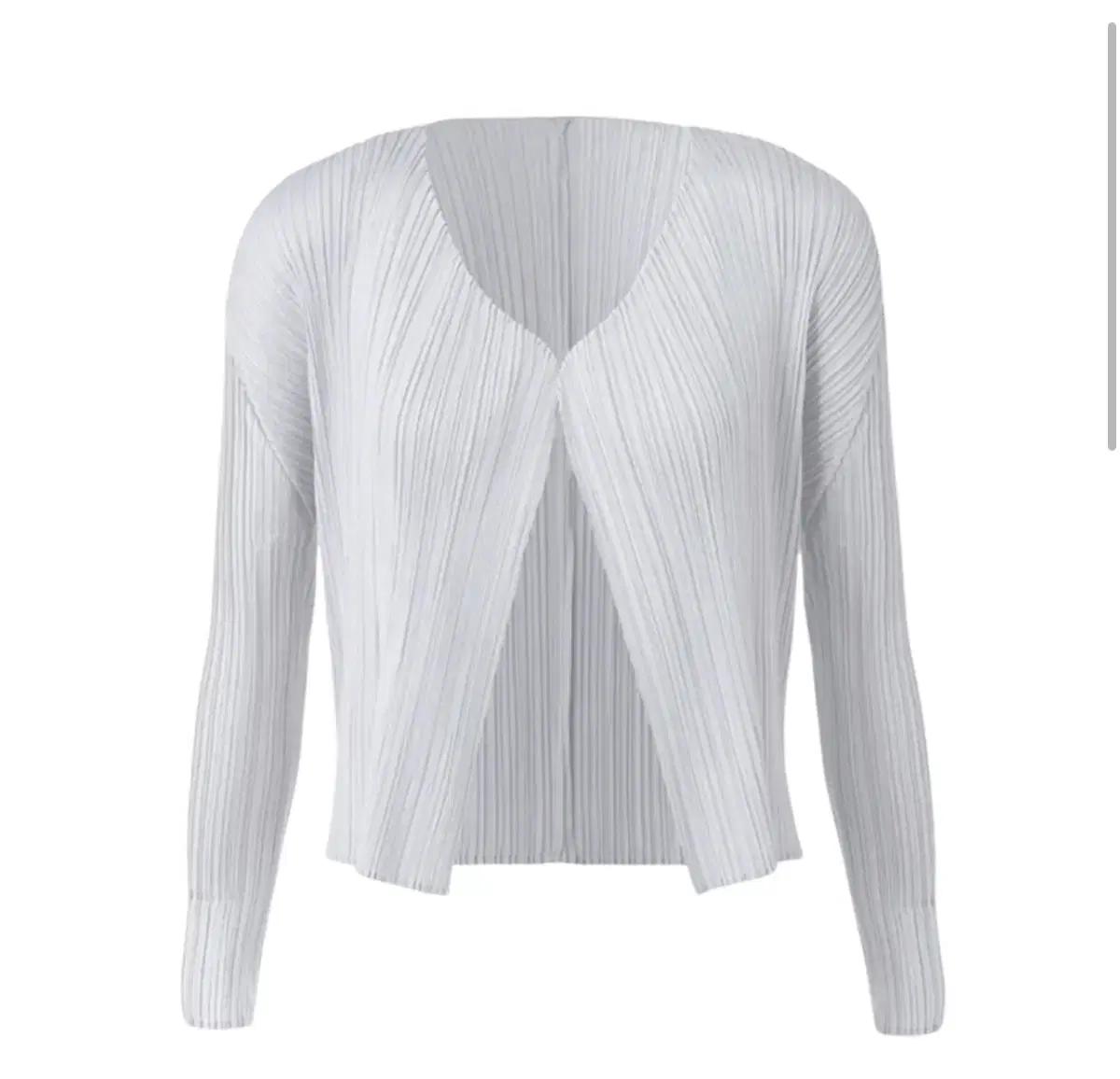 새상품) 플리츠플리즈 베이직 가디건 라이트그레이 5사이즈