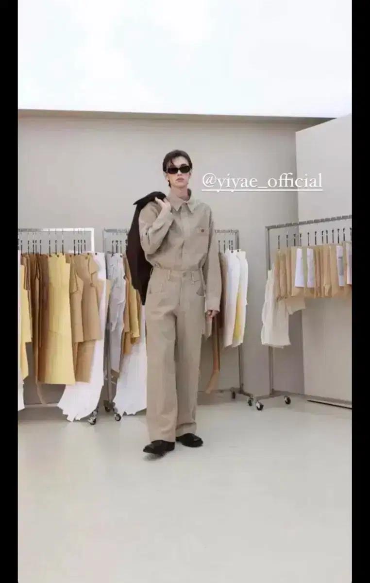 이예 yiyae 코튼 팬츠 베이지 M