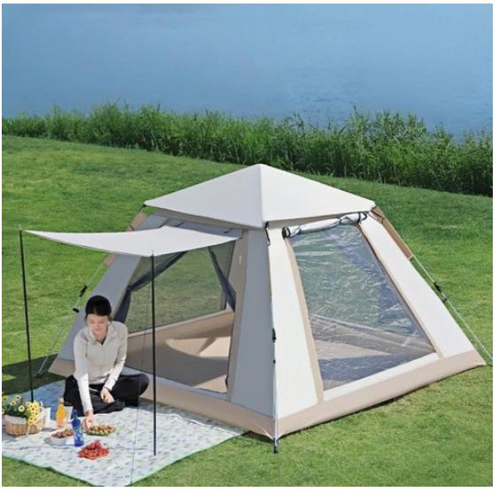 아웃도어 자동 원터치 텐트 자외선 차단 캠핑텐트 쌍문창
