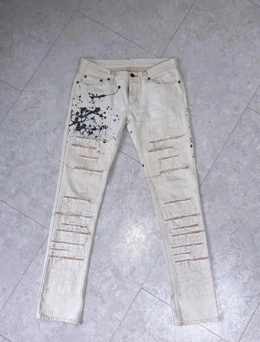 [M]Hysteric Glamour/히스테릭글래머 페인팅 디스트로이드 진