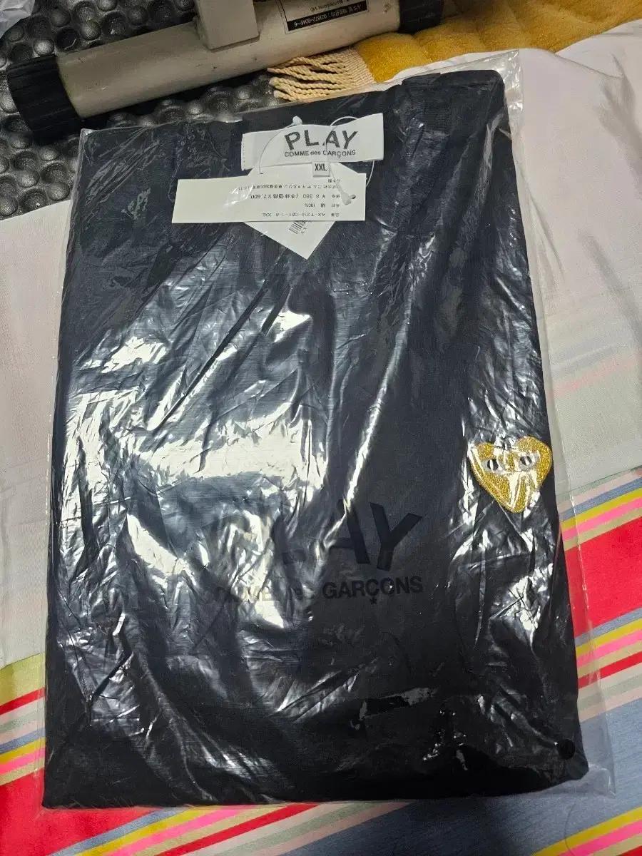 꼼데가르송 PLAY 블랙 슬리브 XXL