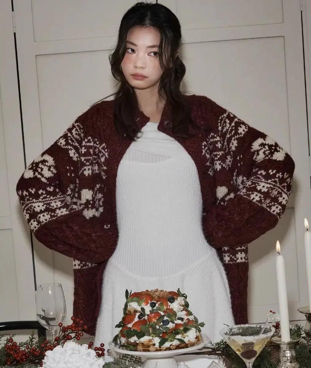 랏츠유 lotsyou Sweetie Holliday Cardigan Re