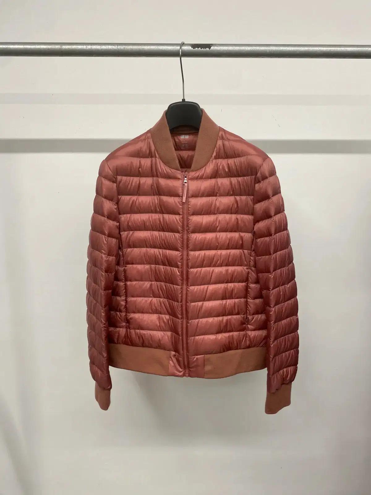 여성용 유니클로 울트라 라이트 다운 립 블루종 경량 패딩 자켓 재킷