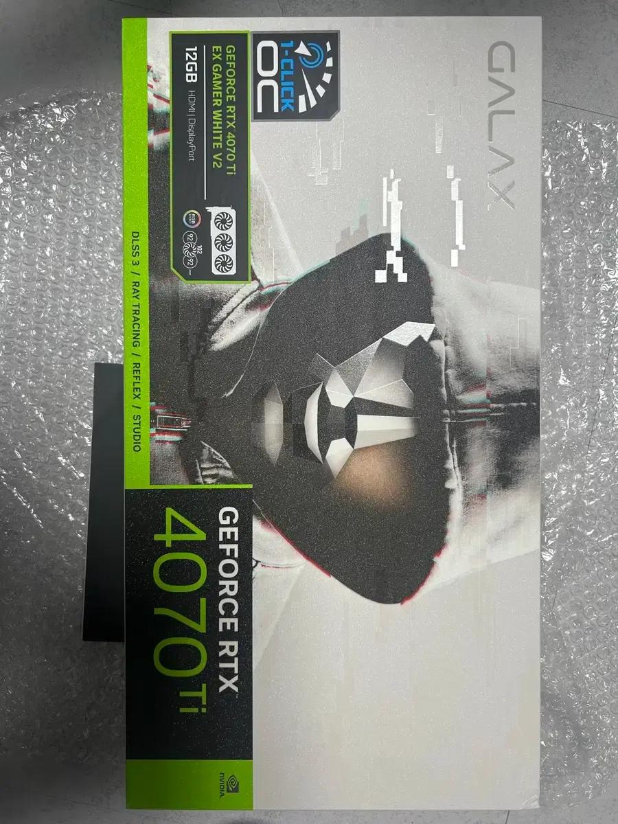 미사용) 갤럭시 4070 Ti 화이트 그래픽카드