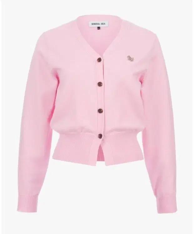 제너럴아이디어 에센셜 가디건 핑크 M