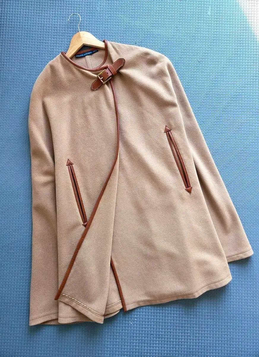 폴로 랄프로렌 이태리 카멜헤어 케이프 코트