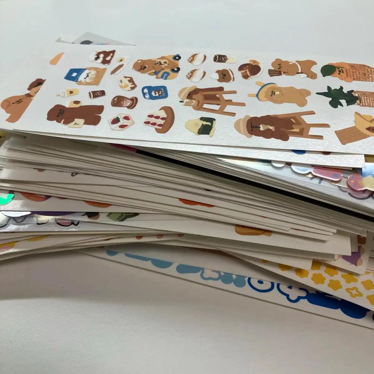 !!!무료 나눔!!! 씰스티커 처분 합니다!! 다꾸 폴꾸 탑꾸 무나