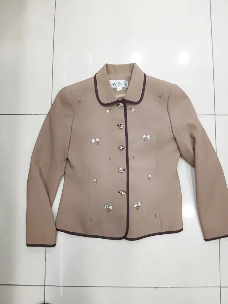 오떼로 90사이즈 봄가을 꽃자수 자켓 블레이져 중고 구제 복고 패션