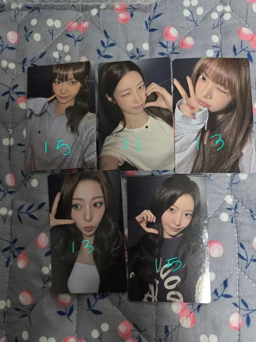르세라핌 엠투유레코드 엠투유 팬싸 미공포 포카 세트 양도