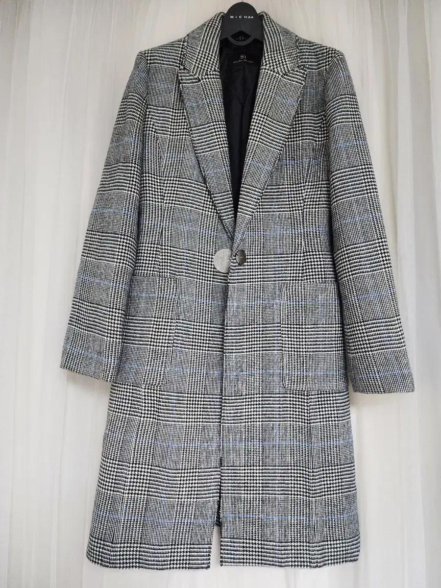 SI 체크무늬코트(무료택배)