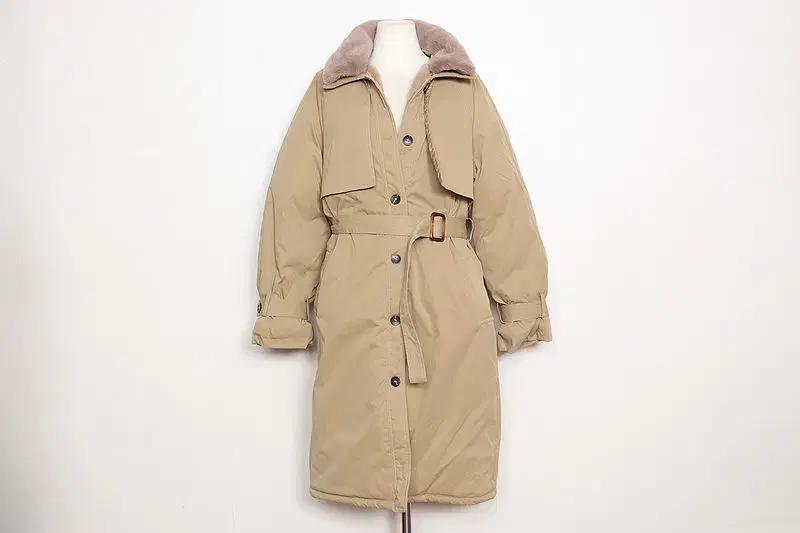 F (S~M) 드레스코드 털 안감 (분리안됨)  따뜻한 롱코트