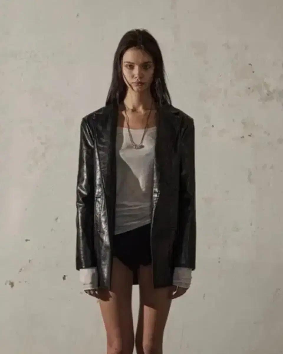 보헤미안서울 보헴서 오버사이즈 레더 자켓