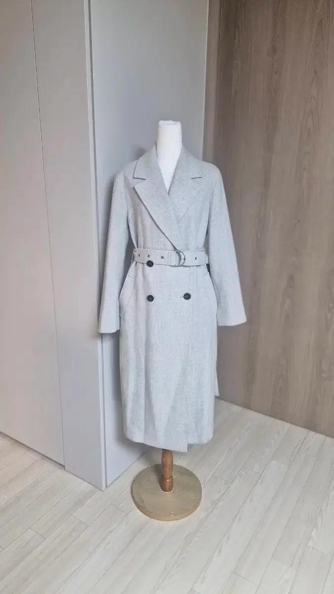 미샤  캐시미어(12) 양모 얇고가벼운 롱코트  55