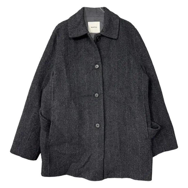 빈폴 그레이 울 캐시미어 남성 클래식 코트 M