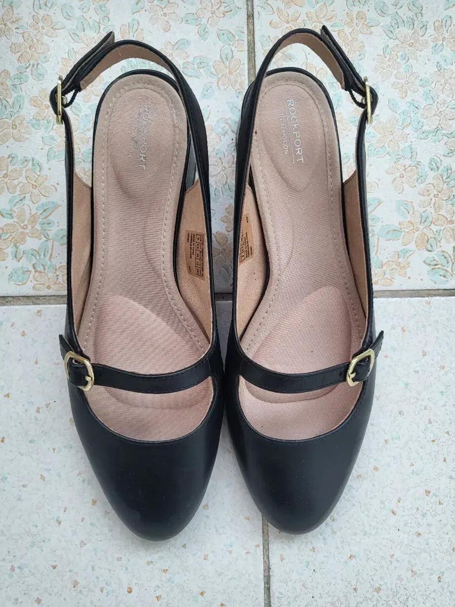 락포트 블랙 여성 샌들힐