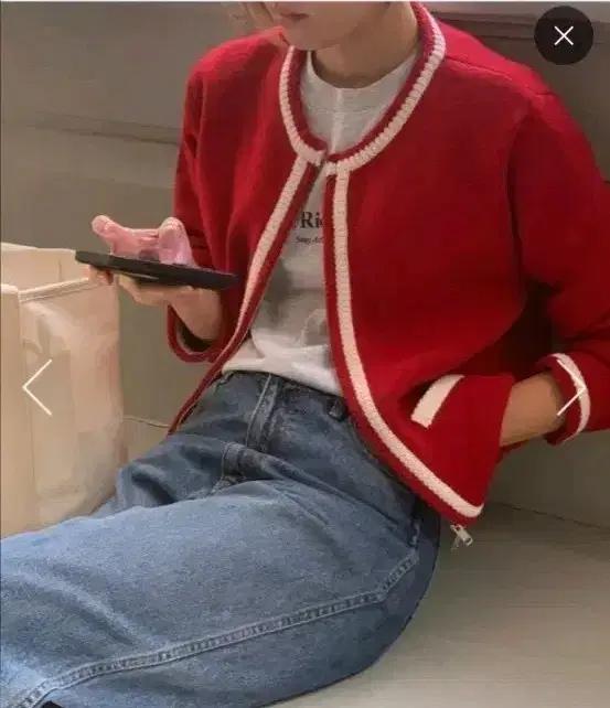 헤이그 라인 니트 자켓