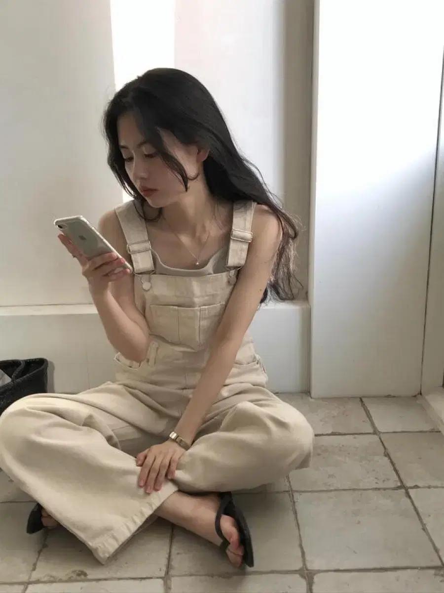 아카이브제이투유 크림오버롤데님팬츠 새상품
