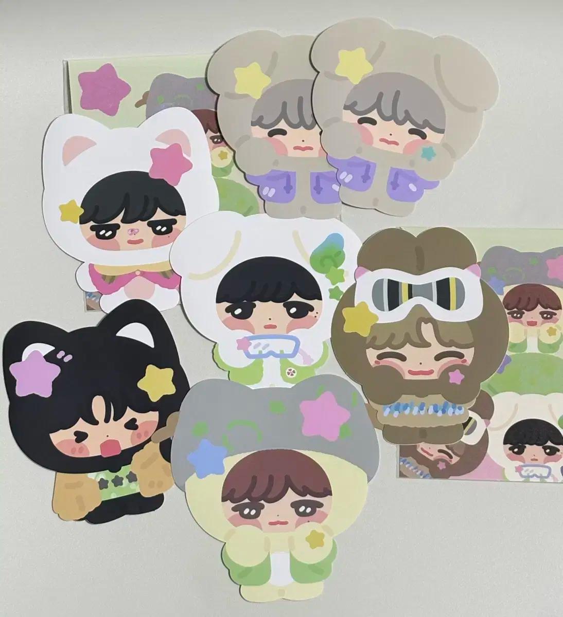 엔시티 위시 비공굿 스티커 시온리쿠유우시재희료사쿠야