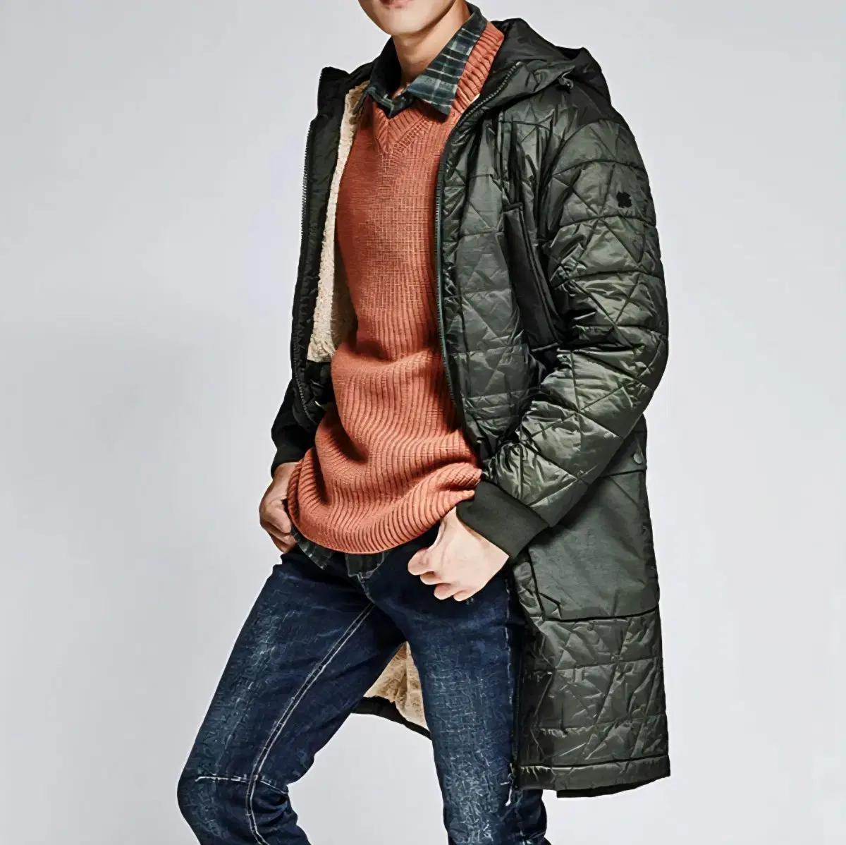 코오롱스포츠 남성 후드 키퍼 롱